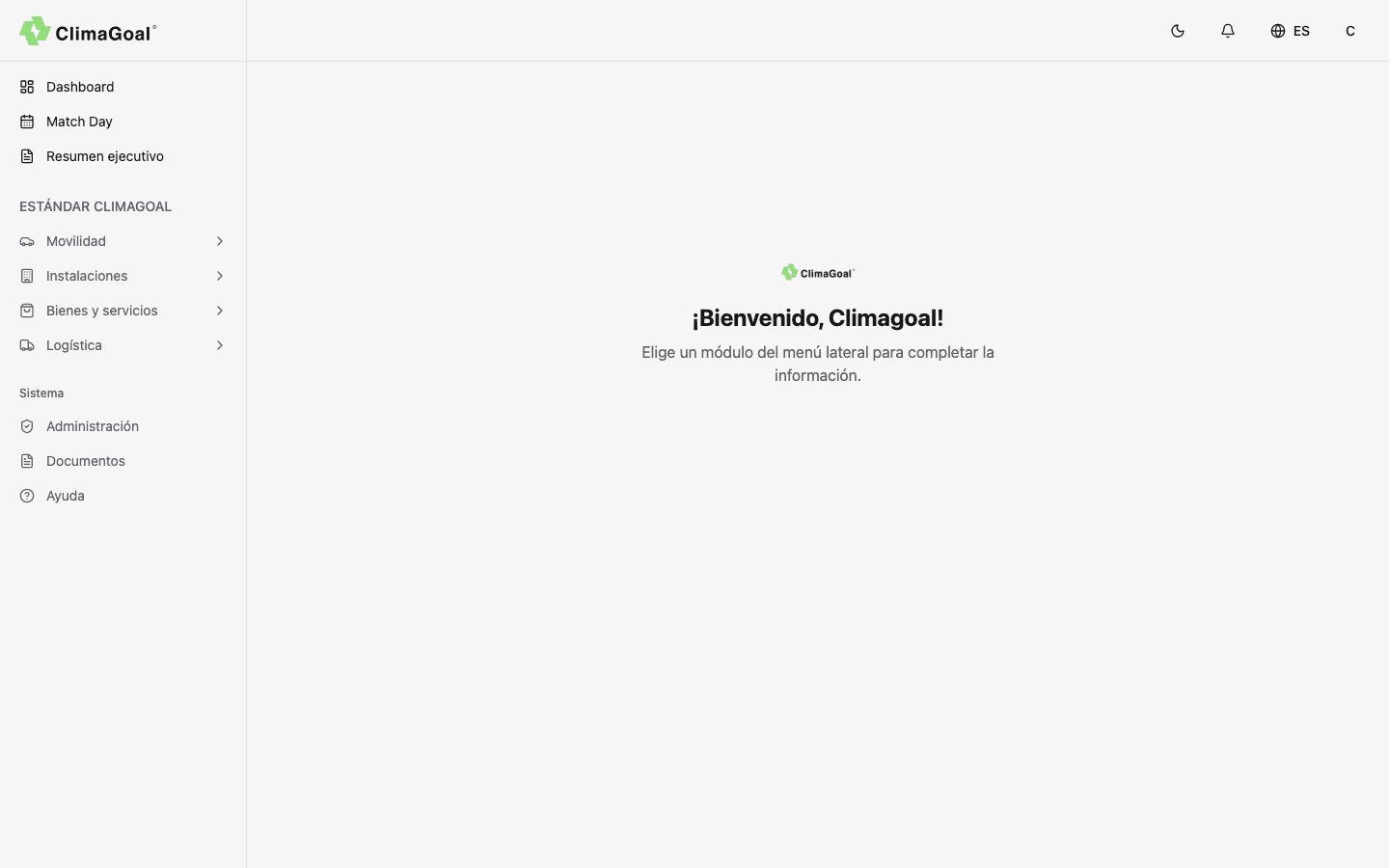 Bienvenida a ClimaGoal